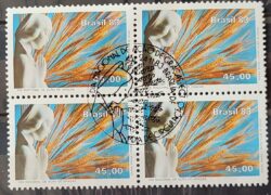 C 1368 Selo Dia de Acao de Gracas Religiao 1983 Quadra CBC DF