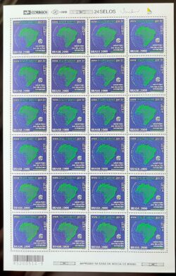 C 2275 Selo Ministério das Relações Exteriores Mapa Braziltradenet 2000 Folha