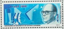 C 2297 Selo Centenario Gustavo Capanema Educacao Politico 2000