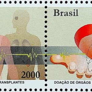 C 2341 Selo Doacao de Orgaos e Tecidos Transplantes Ciencia Saude Coracao 2000