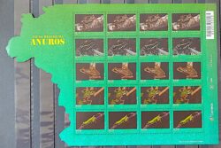 C 4005 Selo Fauna Brasileira Anuros Sapo Anfibio 2021 Folha