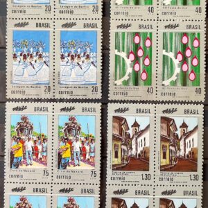 C 721 Selo Promocao do Turismo Nacional 1972 Serie Completa Quadra