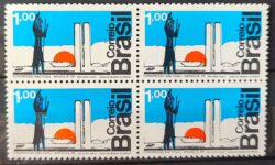 C 763 Selo Congresso Nacional Brasilia Arquitetura 1972 Quadra