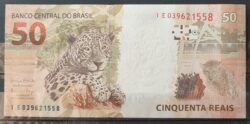 Cedula R$ 50 Segunda Familia IE039621558 Meirelles e Goldfajn FE