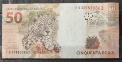 Cedula R$ 50 Segunda Familia IE039820863 Guardia e Goldfajn FE