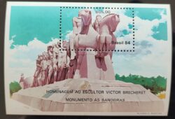 B 65 Bloco Escultor Victor Brecheret Arte Monumento 1984