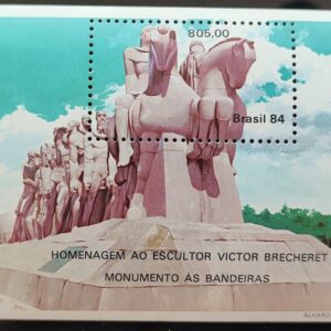 B 65 Bloco Escultor Victor Brecheret Arte Monumento 1984