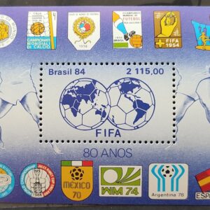 B 67 Bloco 80 Anos da FIFA Futebol Mapa 1984