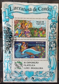 B 73 Bloco Lubrapex Filatelia Servico Postal Ave Passaro Pavao 1986 Circulado 6