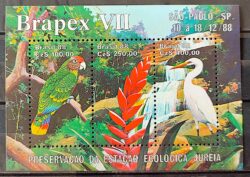 B 78 Bloco BRAPEX Estacao Ecologica Jureia Ave Passaro Fauna 1988