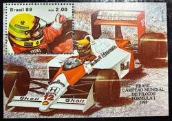 B 79 Bloco Ayrton Senna Formula 1 Carro Esporte 1989