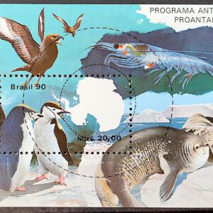 B 84 Bloco Proantar Antartica Ave Pinguim Foca Camarao 1990