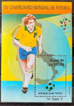 B 86 Bloco Copa do Mundo de Futebol Italia 1990