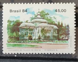 C 1372 Selo Centenario Palacio de Cristal Petropolis Arquitetura 1984 1