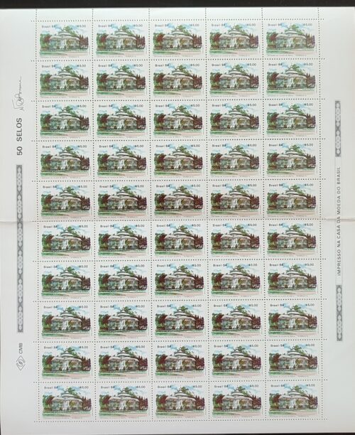 C 1372 Selo Centenario Palacio de Cristal Petropolis Arquitetura 1984 Folha