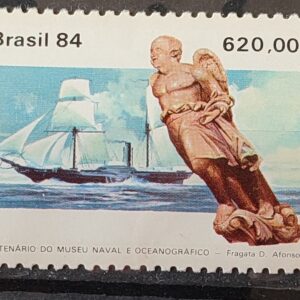 C 1374 Selo Centenario Museu Naval e Oceonagrafico Navio Marinha 1984