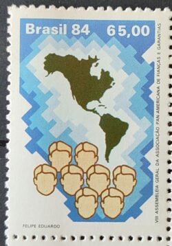 C 1389 Selo Assembleia Geral Financas e Garantias Mapa 1984