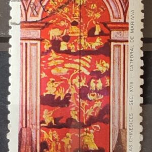 C 1393 Selo Lubrapex Portugal Pintura Sacra China Mariana 1984 Circulado 6