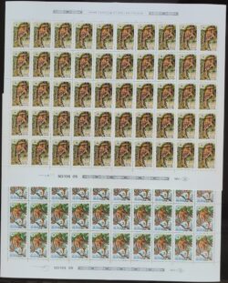 C 1401 Selo Fauna Brasileira Macaco 1984 Folha Serie Completa