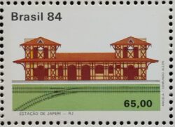 C 1407 Selo Patrimonio Ferroviario Estacao de Trem Japeri 1984
