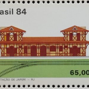 C 1407 Selo Patrimonio Ferroviario Estacao de Trem Japeri 1984