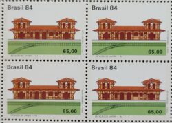 C 1407 Selo Patrimonio Ferroviario Estacao de Trem Japeri 1984 Quadra