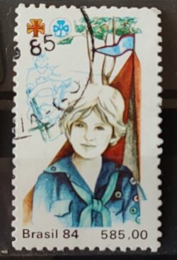 C 1410 Selo 65 Anos Movimento Bandeirante Historia 1984 Circulado 2