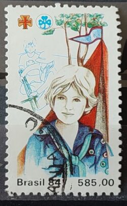 C 1410 Selo 65 Anos Movimento Bandeirante Historia 1984 Circulado 4