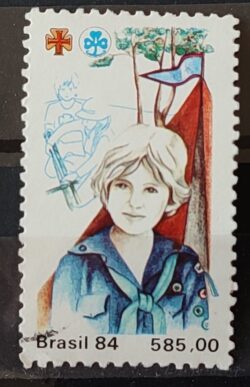 C 1410 Selo 65 Anos Movimento Bandeirante Historia 1984 Circulado 5