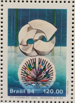 C 1424 Selo Assembleia Organizacao dos Estados Americanos Politica Economia 1984