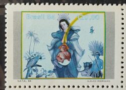 C 1432 Selo Natal Pinturas Natalinas Religiao 1984