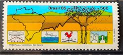 C 1443 Selo Programa Nacional do Clima Mapa 1985