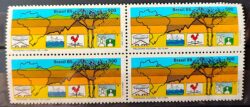 C 1443 Selo Programa Nacional do Clima Mapa 1985 Quadra