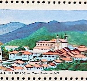 C 1447 Selo Patrimonio Mundial da Humanidade Ouro Preto 1985