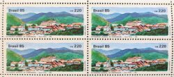 C 1447 Selo Patrimonio Mundial da Humanidade Ouro Preto 1985 Quadra