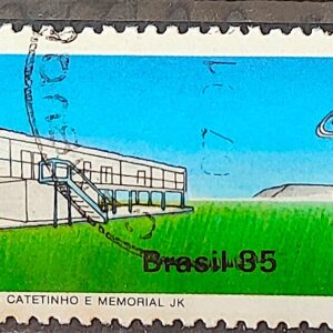 C 1451 Selo 25 Anos de Brasilia Catetinho 1985 Circulado 1