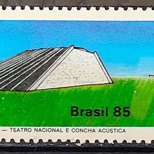 C 1452 Selo 25 Anos de Brasilia Teatro Nacional 1985