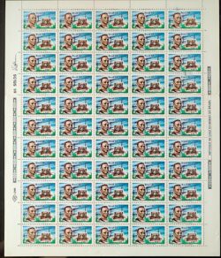 C 1453 Selo 120 Anos Marechal Rondon Militar 1985 Folha