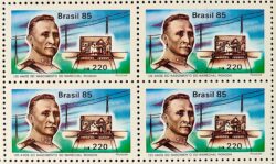 C 1453 Selo 120 Anos Marechal Rondon Militar 1985 Quadra