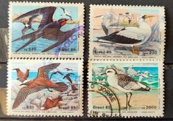 C 1461 Selo Fauna Abrolhos Ave Passaro 1985 Serie Completa Circulado 1