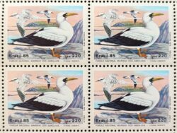 C 1462 Selo Fauna Abrolhos Ave Passaro Atoba 1985 Quadra