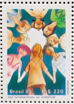 C 1469 Selo Ano Internacional da Juventude Jovem 1985