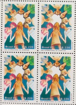 C 1469 Selo Ano Internacional da Juventude Jovem 1985 Quadra