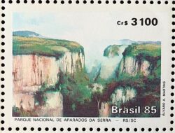 C 1482 Selo Aparados da Serra Paisagem Meio Ambiente 1985 Serie Completa