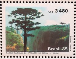 C 1484 Selo Aparados da Serra Paisagem Meio Ambiente 1985