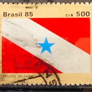C 1497 Selo Bandeira Estados do Brasil Para 1985 Circulado 1