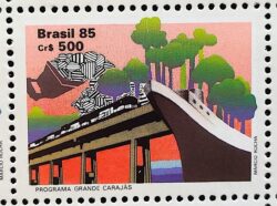 C 1503 Selo Programa Grande Carajas Navio Trem Economia 1985