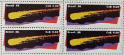 C 1507 Selo Cometa Halley Astronomia 1986 Quadra