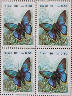 C 1512 Selo Fauna Borboleta 1986 Quadra