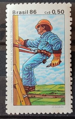 C 1516 Selo Prevencao de Acidentes de Trabalho Saude Seguranca 1986 2